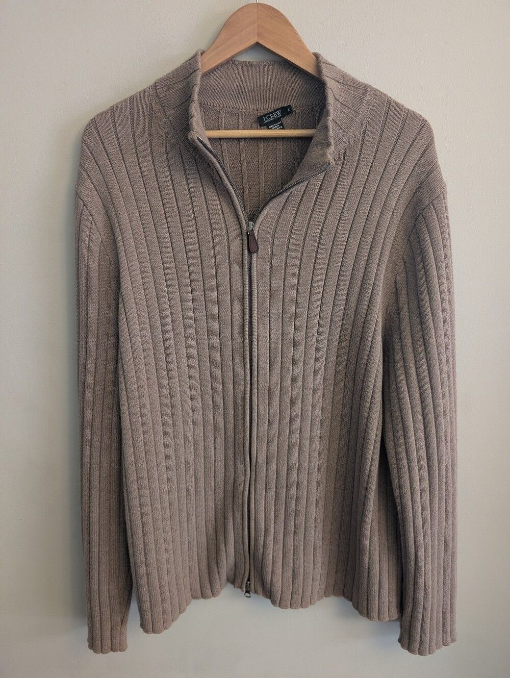 J. Crew Heritage Mens Full-Zip Cardigan Size XL Old Money Fisherman